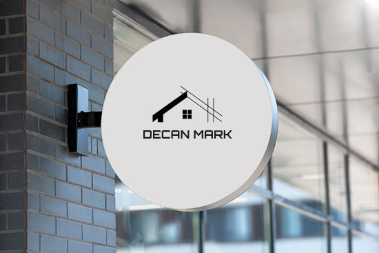 Logo for Decanmark, which is a complete homestore in Trivandrum and Kollam.